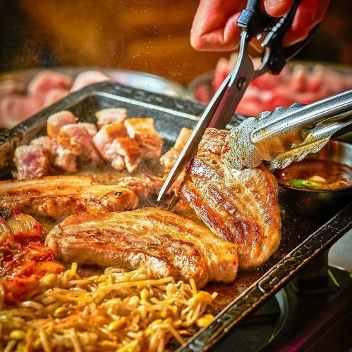 Powerful and filling! "Samgyeopsal"