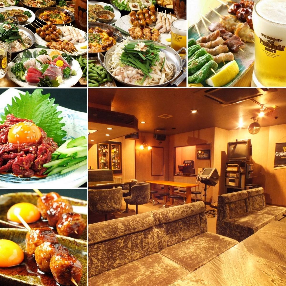 大人気のVIP個室は6～30名様まで貸切OK♪持ち込みOKでカラオケ・ソファ・カウンター有