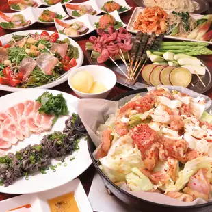 平日(月~木)限定【2h飲み放題付】わいわいや入門コース♪お料理おまかせ全6品4500円(税込)