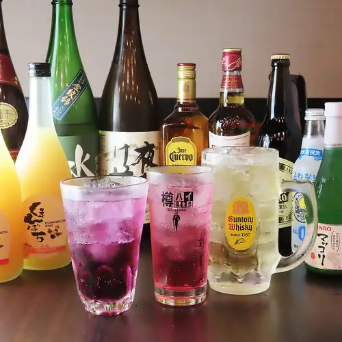 Over 60 types of drinks on the menu!