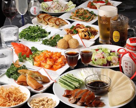 ■2時間食べ放題+3時間飲み放題付コース■全80品/3960円 (税込4356円)※+200円で黒ラベルも飲放