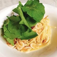 Sakura Shrimp and Arugula Peperoncino ~Spaghetti~