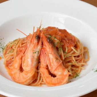 Angel Shrimp Tomato Cream Pasta ~Spaghetti~