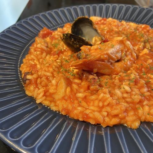 Seafood risotto ~tomato sauce~