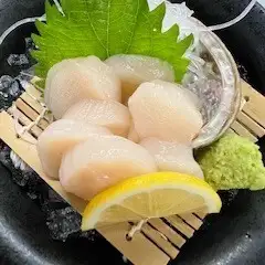 生ホタテ造り