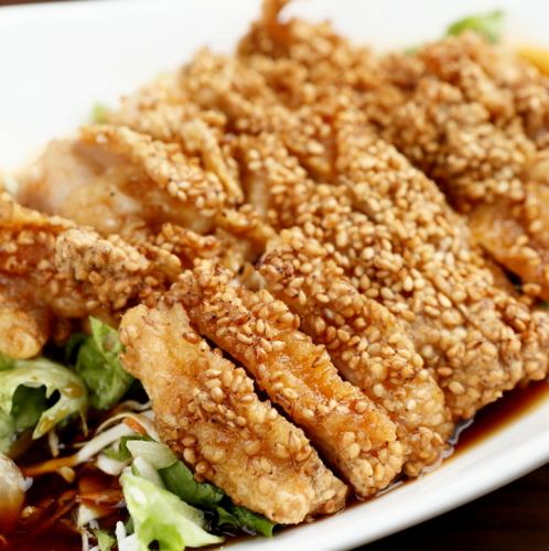 サクサクゴマの油淋鶏