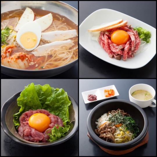 《A lot of one-off menus ♪》 Boasting roast beef yukhoe style, stone-grilled bibimbap, etc. ◆ Special side menu
