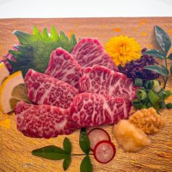 [Chef's recommendation] Marbled special horse sashimi