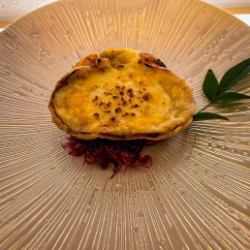 [Recommended] Crab shell gratin with lots of cheese and crab miso