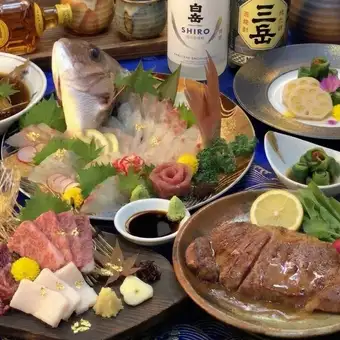 【구마모토 아키미】<향토 코스>삼종 말자/아소 아카규/아마쿠사 도미 등!120분[음방]+전9품 9000→7500엔