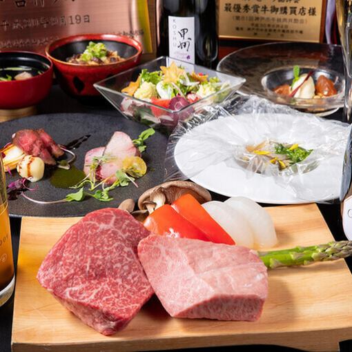 [Limited Time Offer] ◇◇Winter Hakata Sakura Yuki Course◇◇ Kobe Beef x Hakata's Delicious "Seafood and Kobe Beef" The pinnacle of Hakata Teppanyaki