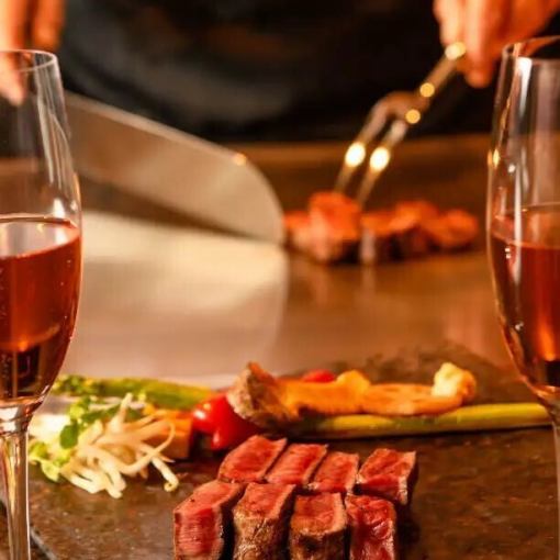 【仅限12月19日至21日晚餐供应】提前感受圣诞氛围!双人铁板烧套餐:19,800日元(不含税和服务费)