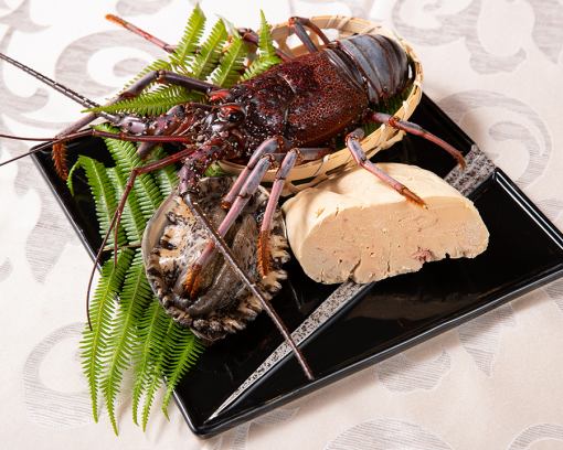 【保证包间】包含一杯免费气泡酒 ★ 12道菜式套餐，包含鲜活鲍鱼和神户牛排