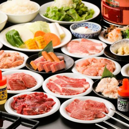 焼肉食べ放題 【お手軽コース】 <時間は120分間> お一人様OK