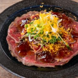 黒毛和牛レアステーキ