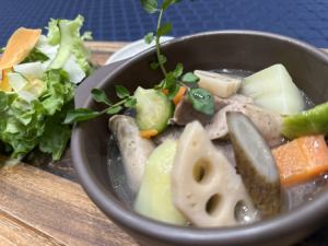 December 1st to December 31st: Homemade salted pork, sausage and root vegetable pot-au-feu