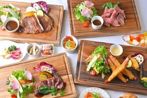 地元食材をふんだんに使用したプレミアムランチ