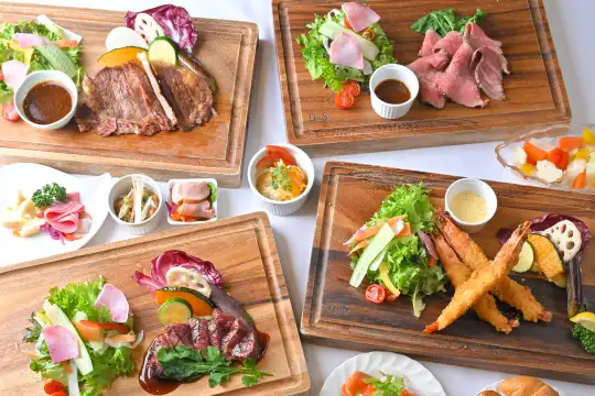 地元食材をふんだんに使用したプレミアムランチ