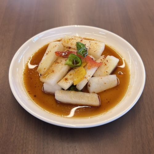 ピリ辛ダレのあっさり大根