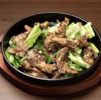 鶏ハラミの鉄板焼き
