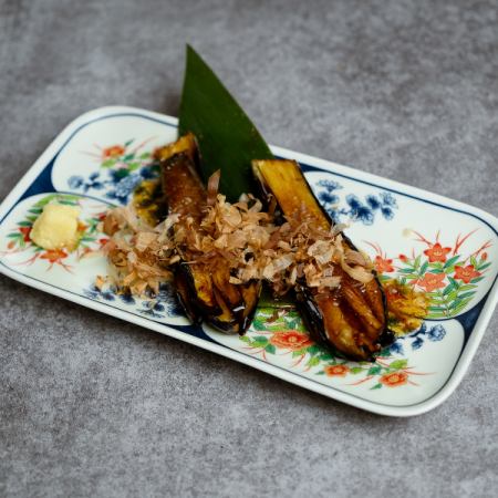 揚げ長なすの生姜醤油