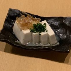 Cold tofu / edamame