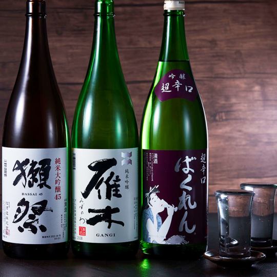 全国の地酒・各種焼酎豊富にご用意