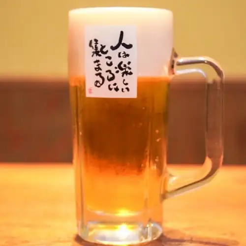 Draft beer: 209 yen per glass (tax included)