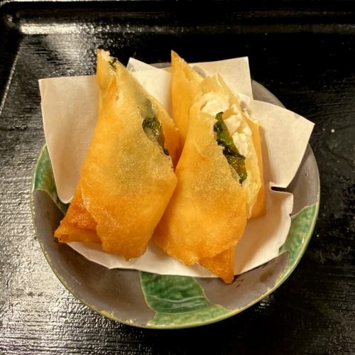 Sasami plum shiso spring rolls