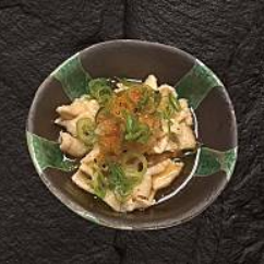 Chicken skin ponzu