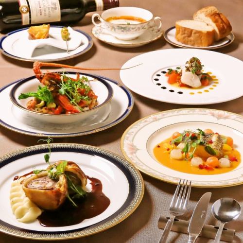 豪華なフルコースを堪能♪