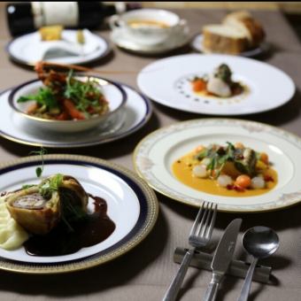 【ディナー】フレンチコース◆伊勢海老、牛フィレステーキなど全8品8800円(税込)