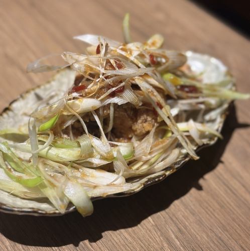 鶏唐ねぎまみれ