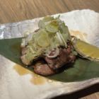 鶏レバーの葱塩がけ