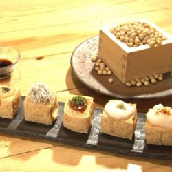 厚揚げ6種盛り合わせ