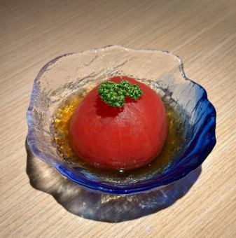 トマトの出汁漬け