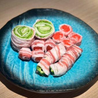 肉巻きぴーまん