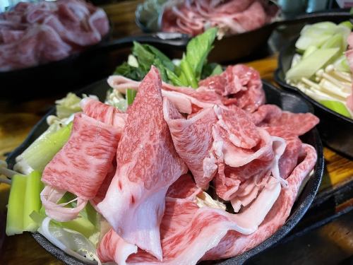 昼間 夜 葉山牛すき焼き