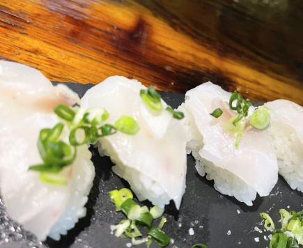 現金の場合6600円 五島列島クエ&三崎本鮪コース 2時間飲付、魔王/獺祭/八海山生原酒※