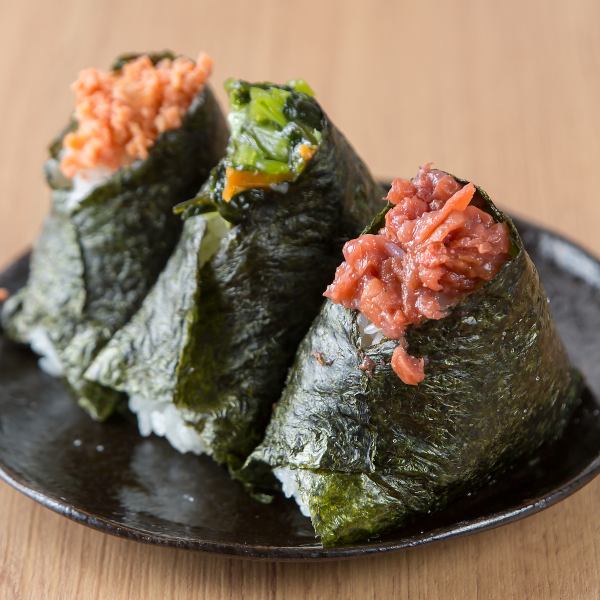 魚沼産こしひかりを使用した絶品おむすび各種◎