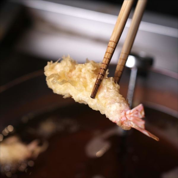 【揚げ立ての天ぷら】食べてわかる！天ぷら職人の腕前をご堪能下さい。