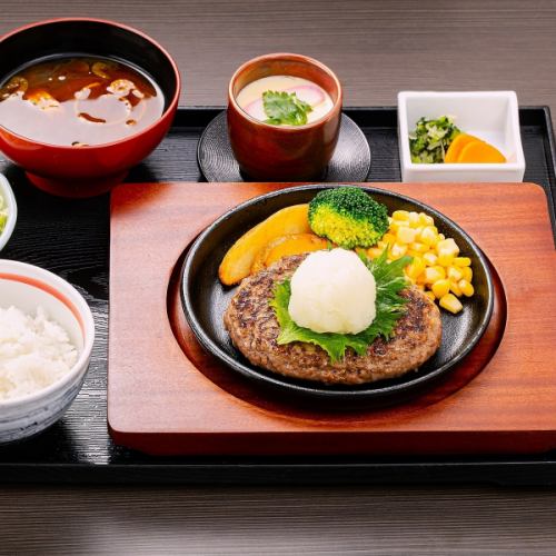 スギモトハンバーグ膳　和風おろし