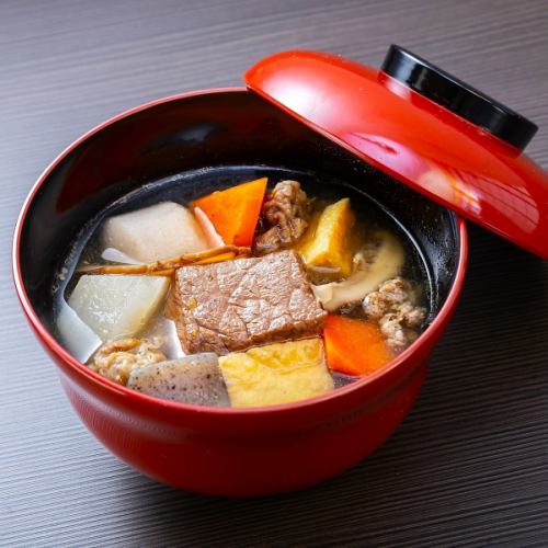 お肉膳スギモトの牛汁