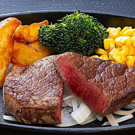 ★厳選黒毛和牛ヒレを堪能できる●黒毛和牛ヒレステーキ膳１８０g●