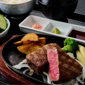 ★厳選黒毛和牛ヒレを堪能できる●黒毛和牛ヒレステーキ膳180g●