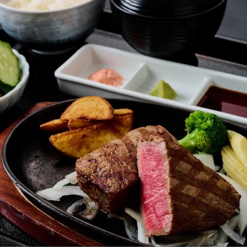 黒毛和牛 ヒレステーキ膳　120g/180g/240g