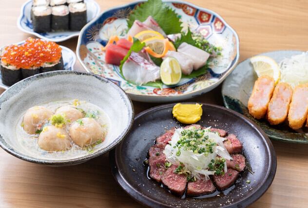 当店お勧め♪お魚やお肉の炭火焼、お酒にぴったりのあて巻きなど