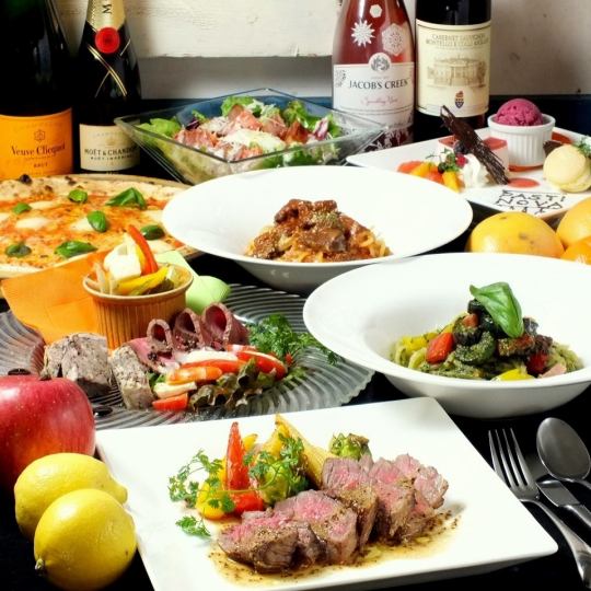 【ネット予約限定プラン】堪能コース飲み放題120分付〈10品〉★5,000円（税込）