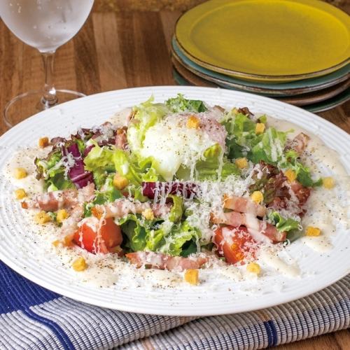 削りたてグラナパダーノチーズのシーザーサラダ