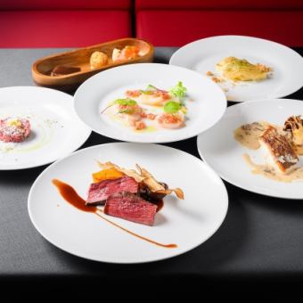 【グルマンディナーコース】シャルキュトリー/スープ/魚料理/肉料理/デザート　